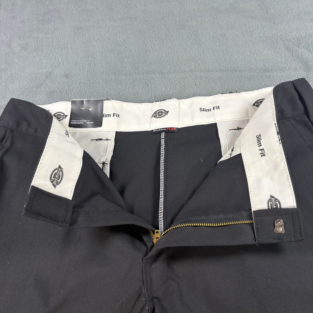 Dickies Mens Flex Slim Fit Work Shorts Black 11 Inch Inseam Size 38 WR849BK - Picture 6 of 10